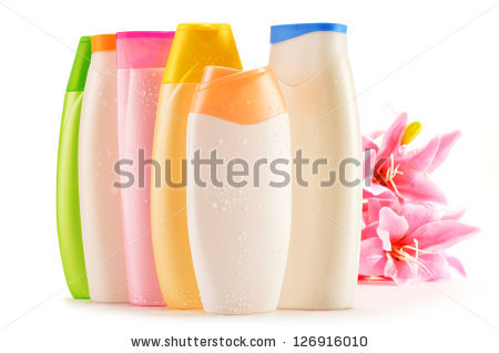 stock-photo-composition-with-plastic-bottles-of-body-care-and-beauty-products-126916010