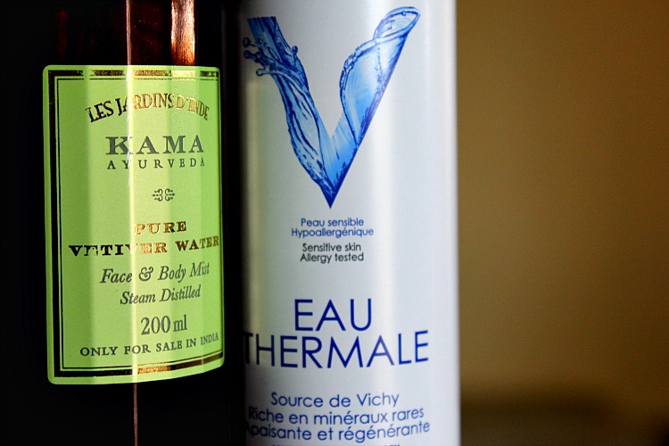 face toner, Vichy Thermal Spa Water, Kama Vetiver Water