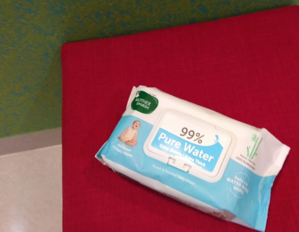Mother Sparsh 99% Pure Water Plant-Based Baby Wipes