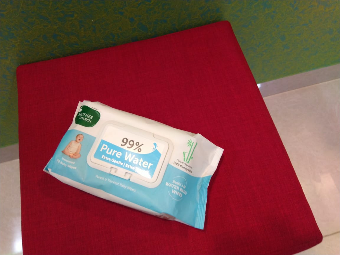 Mother Sparsh 99% Pure Water Plant-Based Baby Wipes