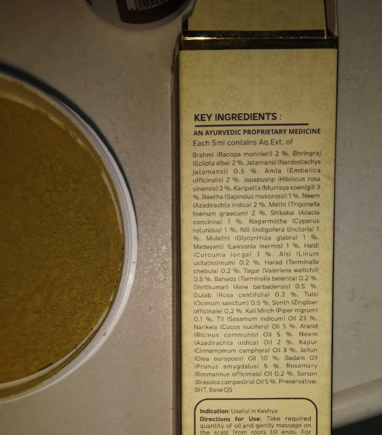 ayurvedic hair oil ingredients