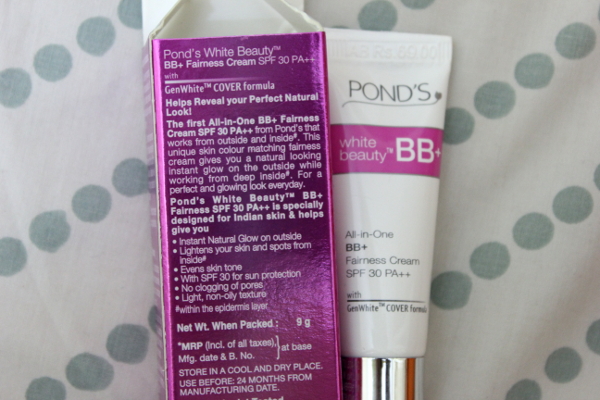 Ponds White Beauty All-in-One BB + Fairness Cream SPF 30 PA++ {Product Review}