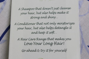 the blind test for Love Long Hair Range at Perfect Skin Care for you