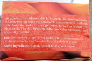 Vaadi Herbals Face & Body Scrub with Walnut and Apricot product review