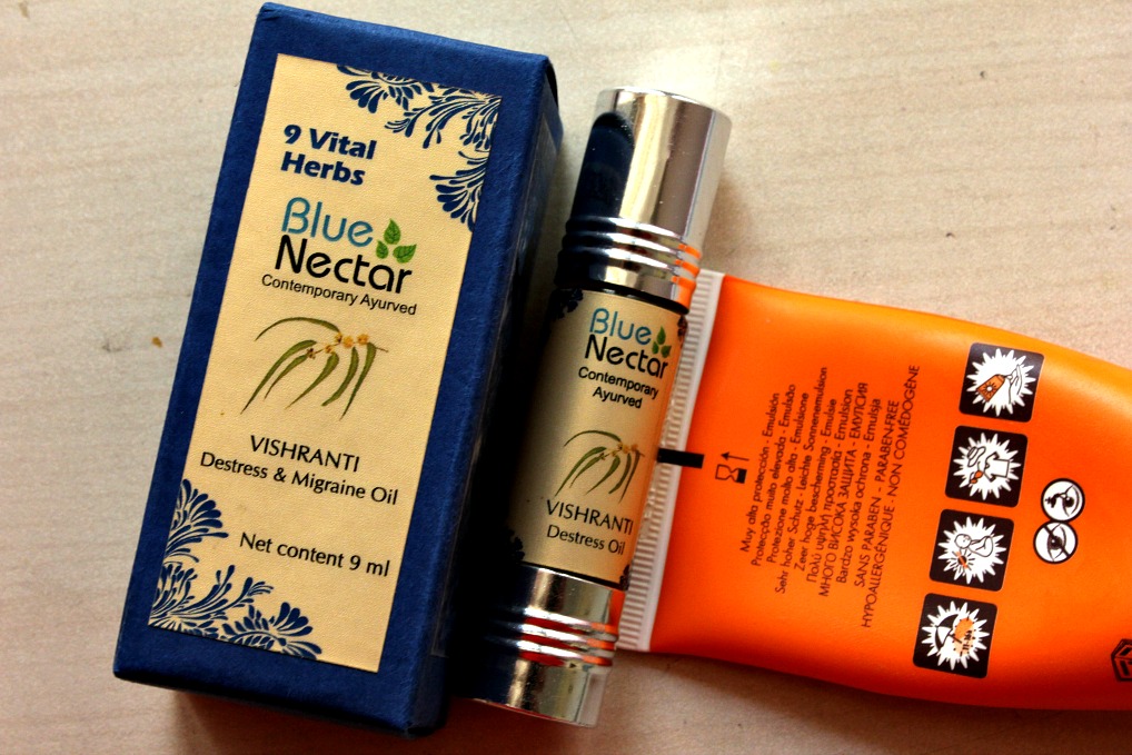 Blue Nectar Vishranti Destress and Migraine Oil Product Review