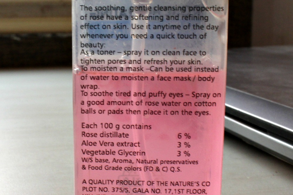 The Nature's Co. Rose Hydrating Facial Mist