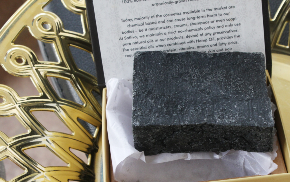 Satliva Hemp with Shea Butter and Activated Charcoal Soap Bar