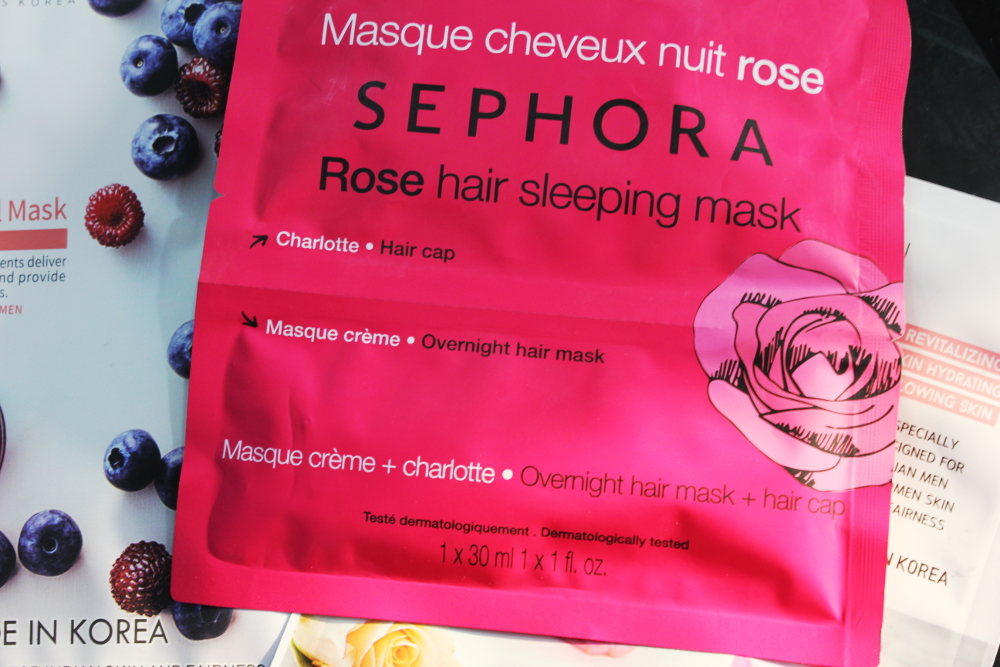 Sephora Hair Sleeping Mask - Rose, hair cap, sephora hair cap, cloth hair cap